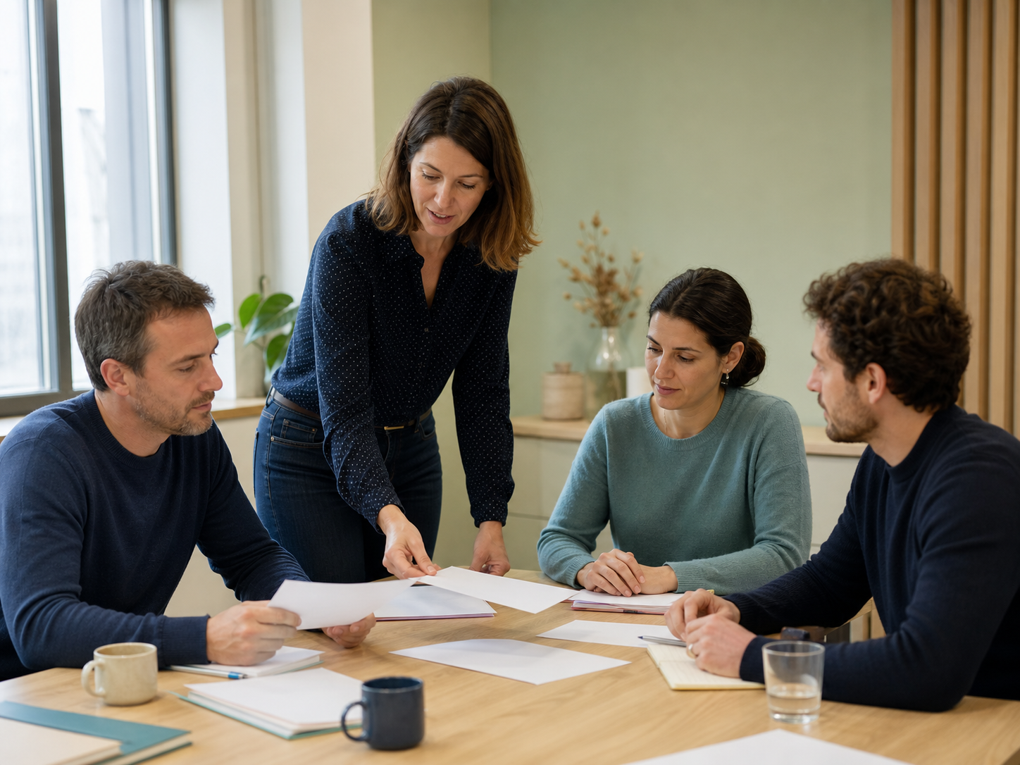 Formation professionnelle : des participantes et participants travaillent ensemble